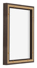 Lyon MDF Marco Flotante 3 4 Roble Oscuro Trasera Oblicuo | Yourdecoration.es