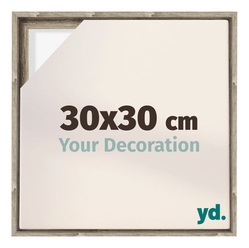 Lyon MDF Marco Flotante 30x30cm Roble Sonoma Delantera Tamano | Yourdecoration.es