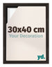 Lyon MDF Marco Flotante 30x40cm Roble Oscuro Delantera Tamano | Yourdecoration.es