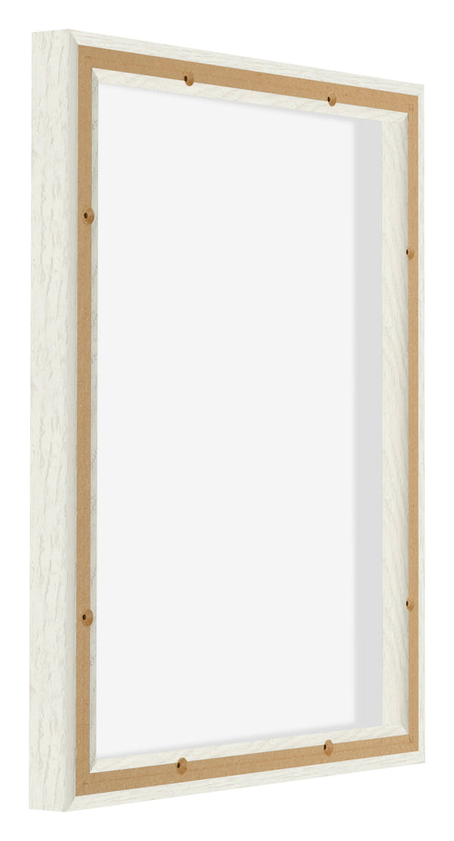 Lyon MDF Marco Flotante 4 5 Blanco Lavado Trasera Oblicuo | Yourdecoration.es