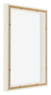 Lyon MDF Marco Flotante 4 5 Blanco Lavado Trasera Oblicuo | Yourdecoration.es