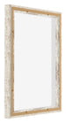 Lyon MDF Marco Flotante 4 5 Blanco Vintage Trasera Oblicuo | Yourdecoration.es
