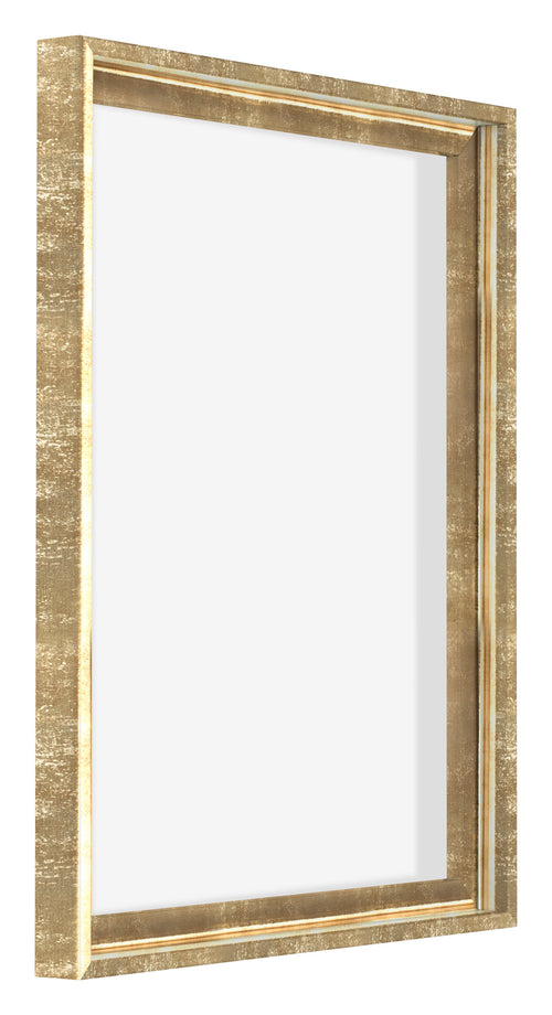 Lyon MDF Marco Flotante 4 5 Dorado Antiguo Delantera Oblicuo | Yourdecoration.es