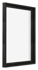Lyon MDF Marco Flotante 4 5 Negro Mate Delantera Oblicuo | Yourdecoration.es