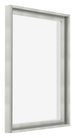Lyon MDF Marco Flotante 4 5 Plateado Mate Delantera Oblicuo | Yourdecoration.es