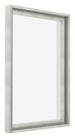 Lyon MDF Marco Flotante 4 5 Plateado Mate Delantera Oblicuo | Yourdecoration.es