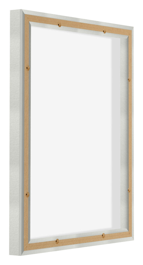 Lyon MDF Marco Flotante 4 5 Plateado Mate Trasera Oblicuo | Yourdecoration.es
