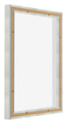 Lyon MDF Marco Flotante 4 5 Plateado Mate Trasera Oblicuo | Yourdecoration.es