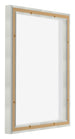 Lyon MDF Marco Flotante 4 5 Plateado Mate Trasera Oblicuo | Yourdecoration.es