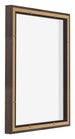 Lyon MDF Marco Flotante 4 5 Roble Oscuro Trasera Oblicuo | Yourdecoration.es