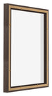 Lyon MDF Marco Flotante 4 5 Roble Oscuro Trasera Oblicuo | Yourdecoration.es