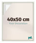 Lyon MDF Marco Flotante 40x50cm Blanco Mate Delantera Tamano | Yourdecoration.es