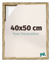 Lyon MDF Marco Flotante 40x50cm Dorado Antiguo Delantera Tamano | Yourdecoration.es