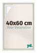 Lyon MDF Marco Flotante 40x60cm Blanco Mate Delantera Tamano | Yourdecoration.es