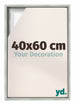Lyon MDF Marco Flotante 40x60cm Plateado Mate Delantera Tamano | Yourdecoration.es