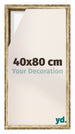 Lyon MDF Marco Flotante 40x80cm Dorado Antiguo Delantera Tamano | Yourdecoration.es