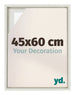 Lyon MDF Marco Flotante 45x60cm Blanco Lavado Delantera Tamano | Yourdecoration.es