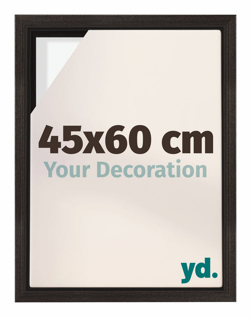 Lyon MDF Marco Flotante 45x60cm Roble Oscuro Delantera Tamano | Yourdecoration.es