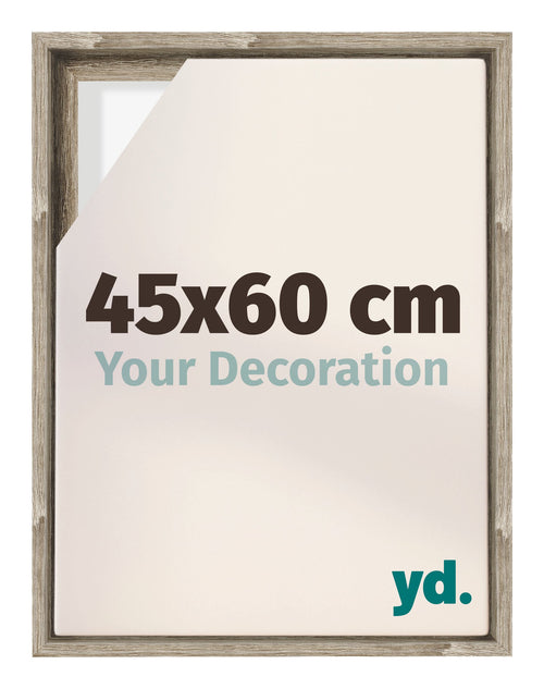 Lyon MDF Marco Flotante 45x60cm Roble Sonoma Delantera Tamano | Yourdecoration.es