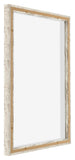Lyon MDF Marco Flotante 5 7 Blanco Vintage Trasera Oblicuo | Yourdecoration.es