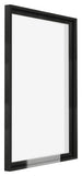Lyon MDF Marco Flotante 5 7 Negro Mate Delantera Oblicuo | Yourdecoration.es