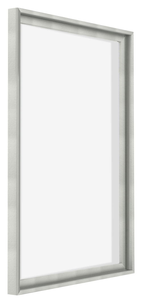 Lyon MDF Marco Flotante 5 7 Plateado Mate Delantera Oblicuo | Yourdecoration.es