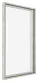 Lyon MDF Marco Flotante 5 7 Plateado Mate Delantera Oblicuo | Yourdecoration.es