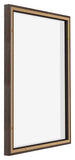 Lyon MDF Marco Flotante 5 7 Roble Oscuro Trasera Oblicuo | Yourdecoration.es