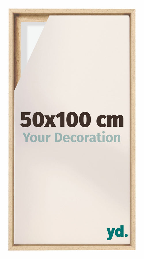 Lyon MDF Marco Flotante 50x100cm Haya Delantera Tamano | Yourdecoration.es