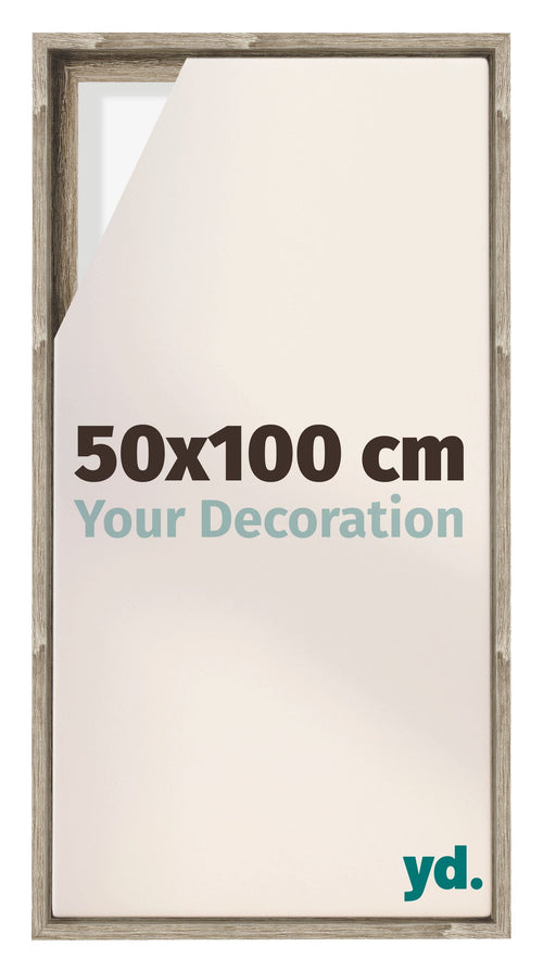 Lyon MDF Marco Flotante 50x100cm Roble Sonoma Delantera Tamano | Yourdecoration.es