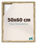 Lyon MDF Marco Flotante 50x60cm Dorado Antiguo Delantera Tamano | Yourdecoration.es