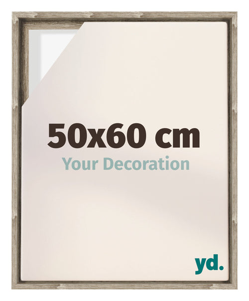 Lyon MDF Marco Flotante 50x60cm Roble Sonoma Delantera Tamano | Yourdecoration.es