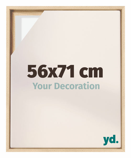Lyon MDF Marco Flotante 56x71cm Haya Delantera Tamano | Yourdecoration.es