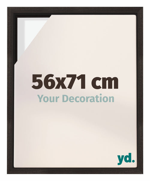 Lyon MDF Marco Flotante 56x71cm Roble Oscuro Delantera Tamano | Yourdecoration.es