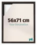 Lyon MDF Marco Flotante 56x71cm Roble Oscuro Delantera Tamano | Yourdecoration.es