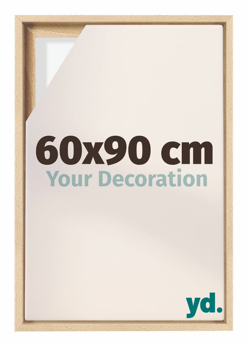 Lyon MDF Marco Flotante 60x90cm Haya Delantera Tamano | Yourdecoration.es