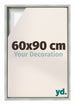 Lyon MDF Marco Flotante 60x90cm Plateado Mate Delantera Tamano | Yourdecoration.es
