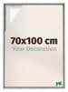 Lyon MDF Marco Flotante 70x100cm Plateado Mate Delantera Tamano | Yourdecoration.es