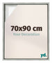Lyon MDF Marco Flotante 70x90cm Plateado Mate Delantera Tamano | Yourdecoration.es