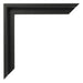 Lyon MDF Marco Flotante Negro Mate Esquina | Yourdecoration.es