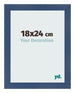 Marco de Fotos 18x24cm Azul Oscuro Barrido MDF Pisa Delantera Tamano | Yourdecoration.es