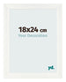 Marco de Fotos 18x24cm Blanco Vintage MDF Pisa Delantera Tamano | Yourdecoration.es