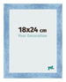 Marco de Fotos 18x24cm Claro Azul Barrido MDF Pisa Delantera Tamano | Yourdecoration.es