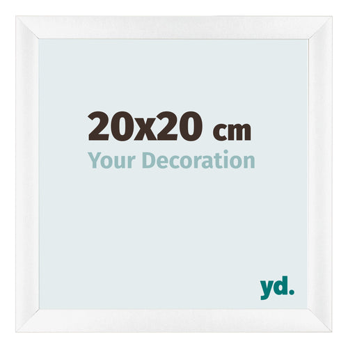 Marco de Fotos 20x20cm Blanco Vintage MDF Pisa Delantera Tamano | Yourdecoration.es
