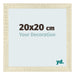 Marco de Fotos 20x20cm Roble Sonoma MDF Pisa Delantera Tamano | Yourdecoration.es