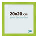 Marco de Fotos 20x20cm Verde MDF Pisa Delantera Tamano | Yourdecoration.es