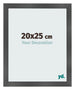 Marco de Fotos 20x25cm Negro Plateado Pulido MDF Pisa Delantera Tamano | Yourdecoration.es