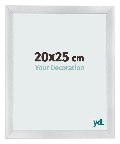 Marco de Fotos 20x25cm Plateado Negro Barrido MDF Pisa Delantera Tamano | Yourdecoration.es