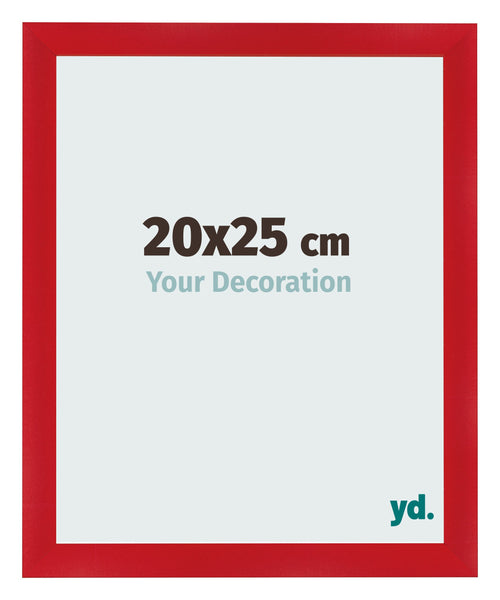 Marco de Fotos 20x25cm Rojo MDF Pisa Delantera Tamano | Yourdecoration.es