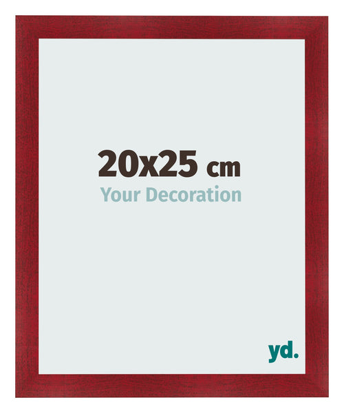 Marco de Fotos 20x25cm Vino Tinto Barrido MDF Pisa Delantera Tamano | Yourdecoration.es